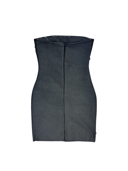 Azul Askısız Yapay Elmas Bandaj Mini Elbise