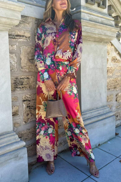 Çiçekli Yumuşak Saten Düğme Seti