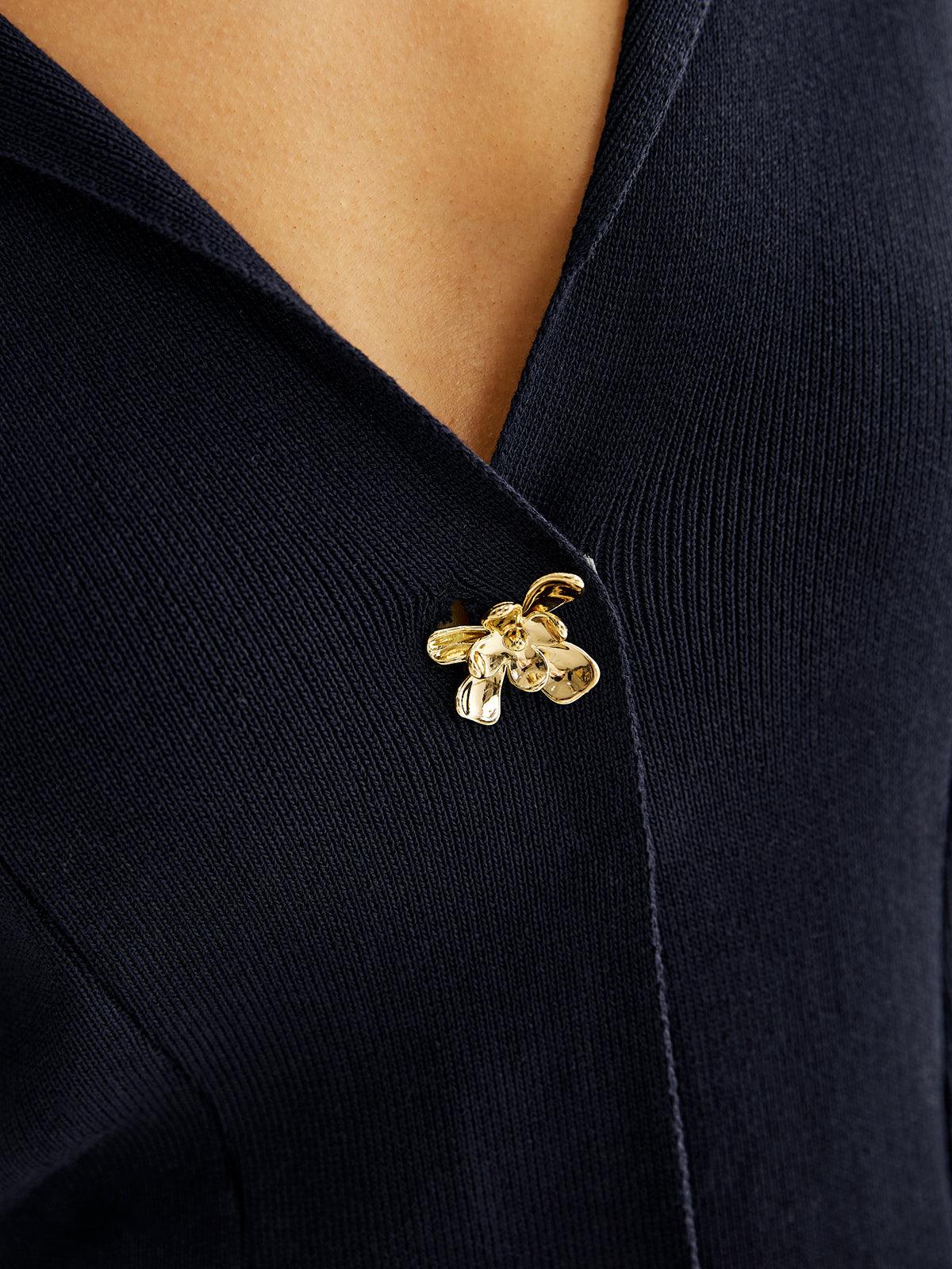 Leo -Metal Düğmeli Kazak