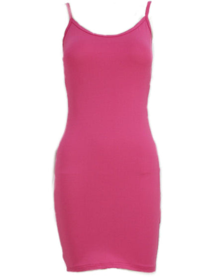 Ceridwen Sıcak Pembe Saçaklı Mini Elbise