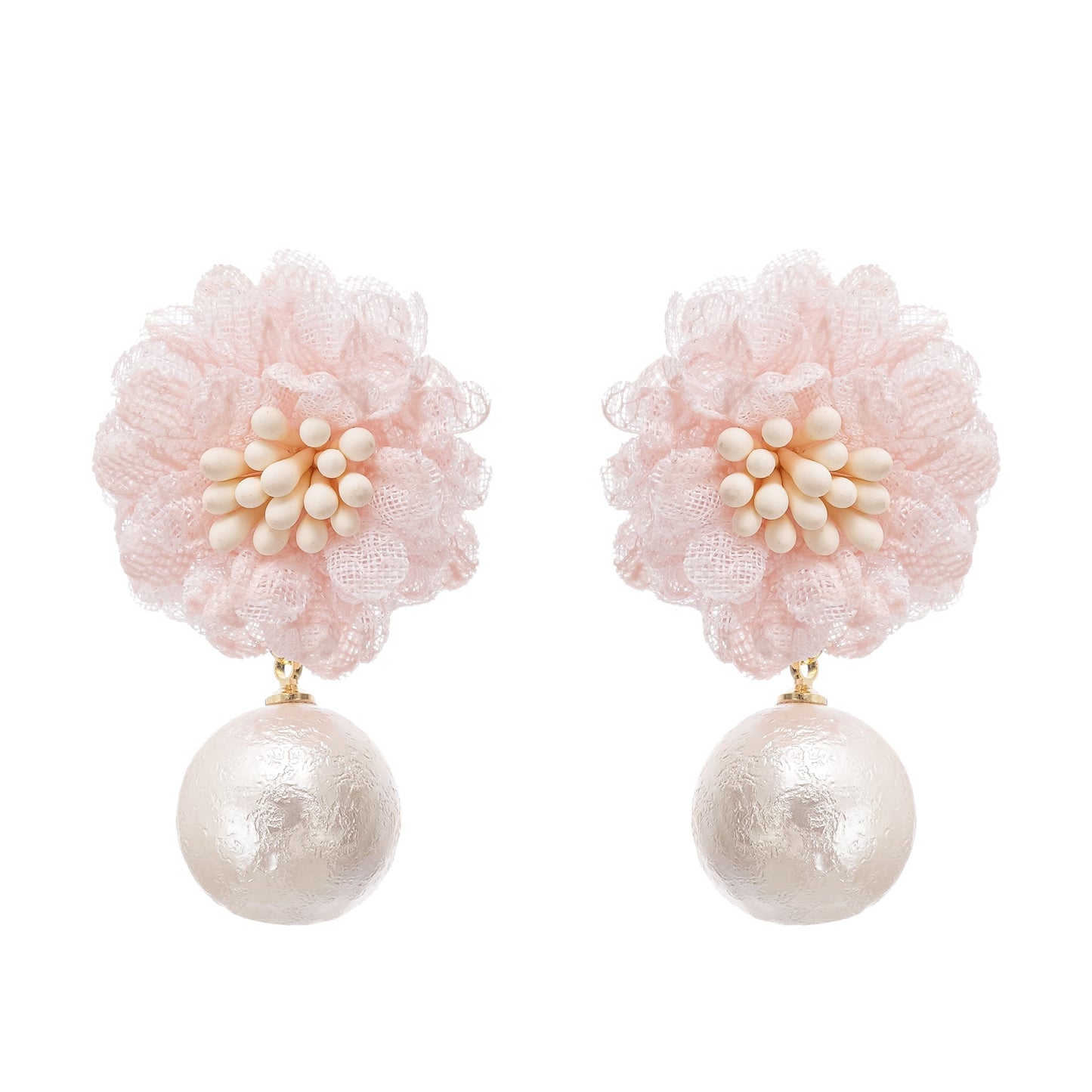 Capriana Çiçek Motifli Sarkıt Küpeler