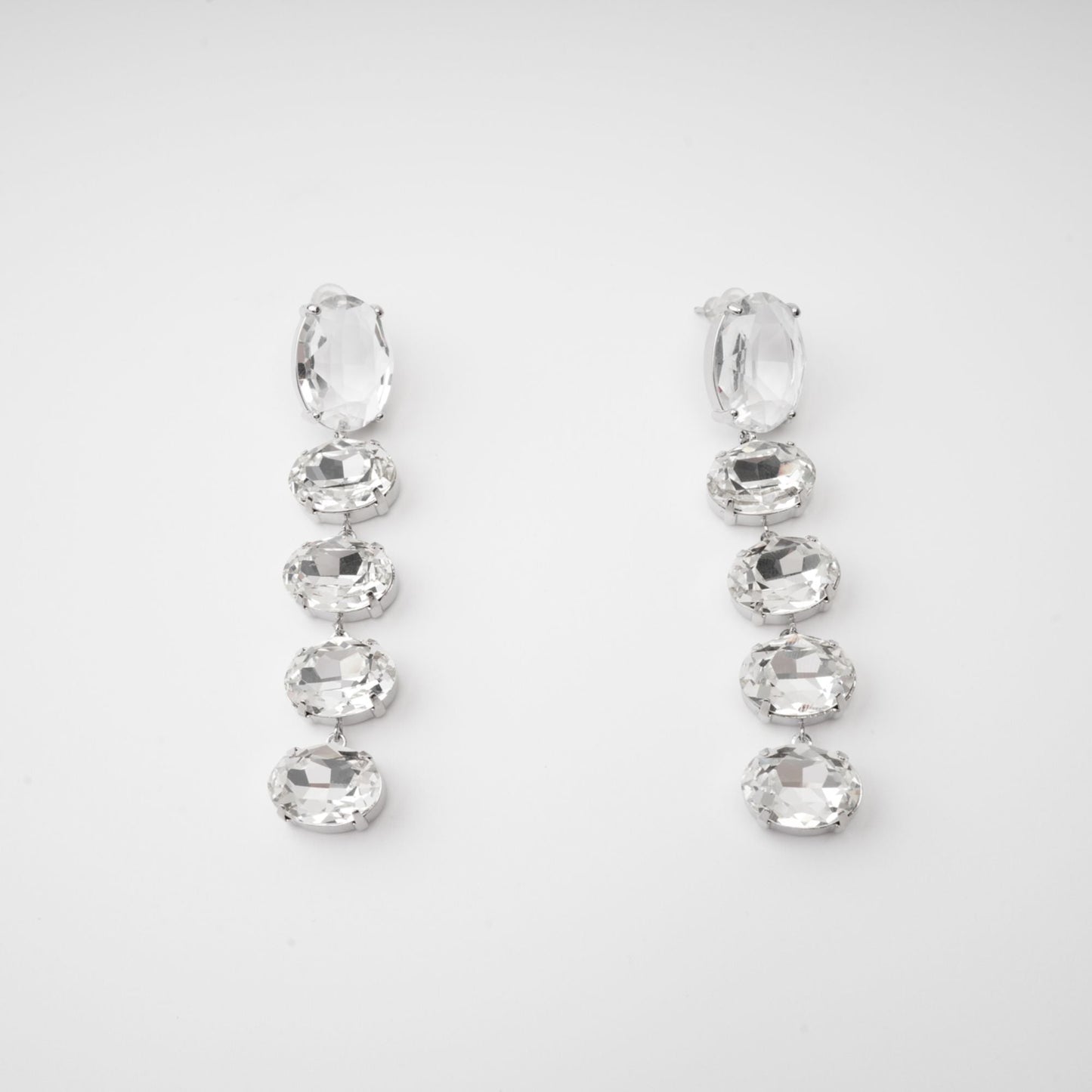 Felicia Kristal İşlemeli Sarkan Küpeler