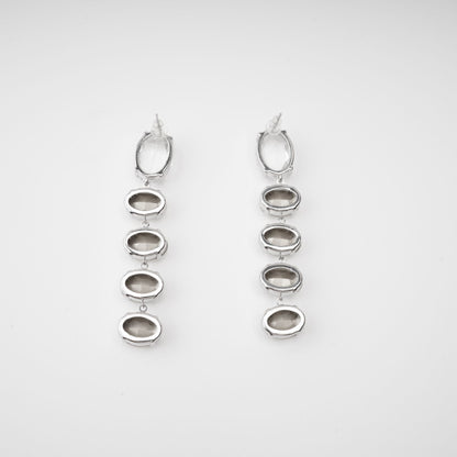 Felicia Kristal İşlemeli Sarkan Küpeler