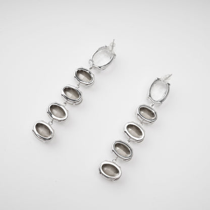 Felicia Kristal İşlemeli Sarkan Küpeler