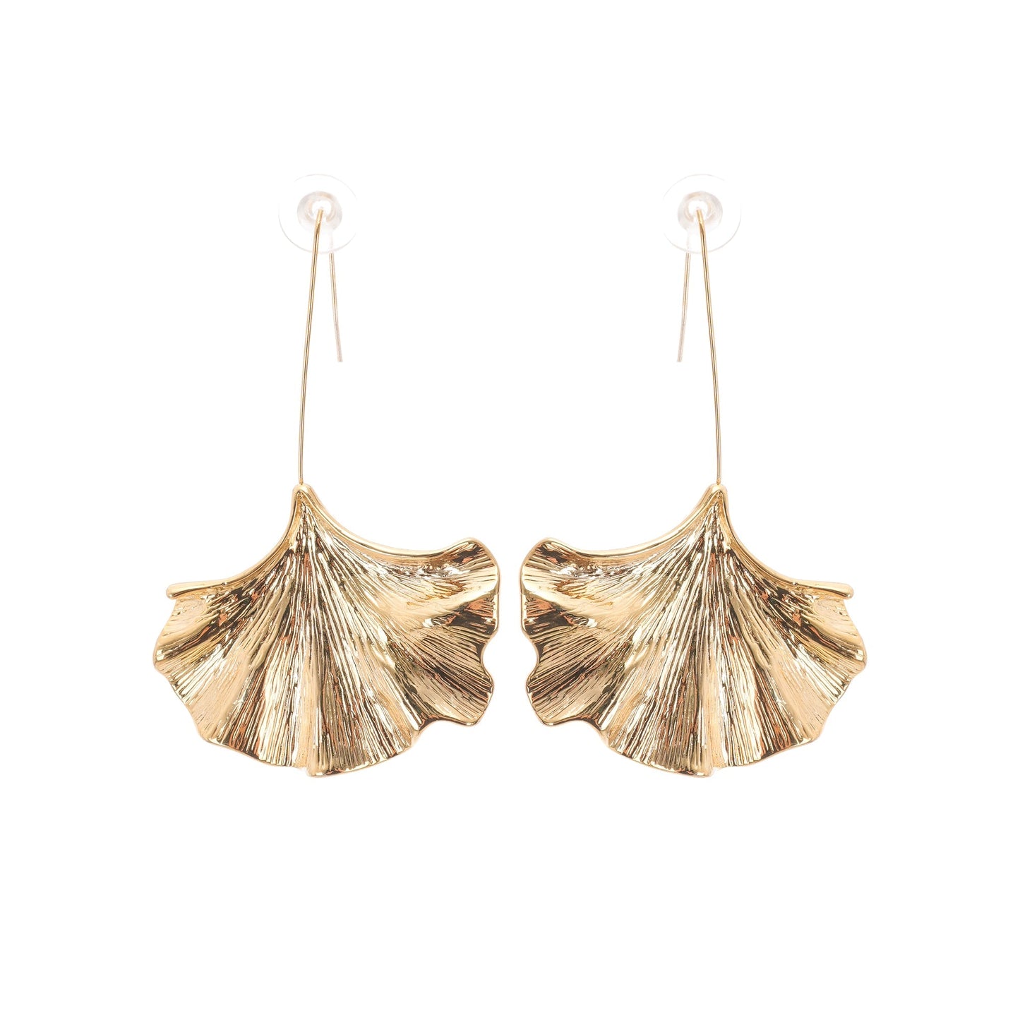 Juliet Altın Ginkgo Damla Küpeler