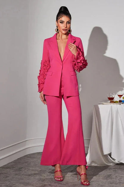 Ellasyn Uzun Kollu Volanlı Pantolon Takımı