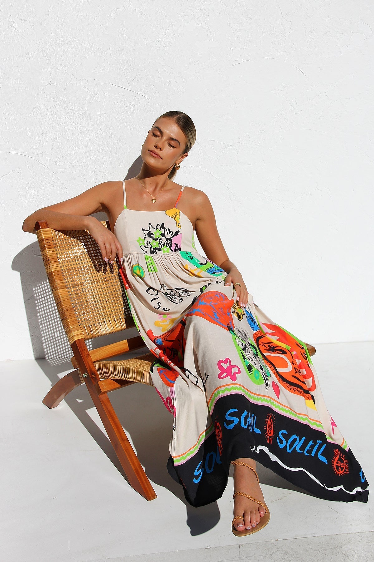 Dasha Elbise Turuncu Multi