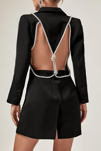 Juno Sırtı Açık Blazer