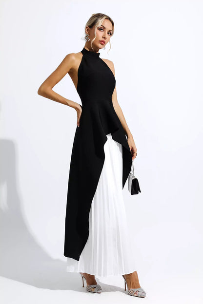 Kamryn Siyah Beyaz Düzensiz Takım