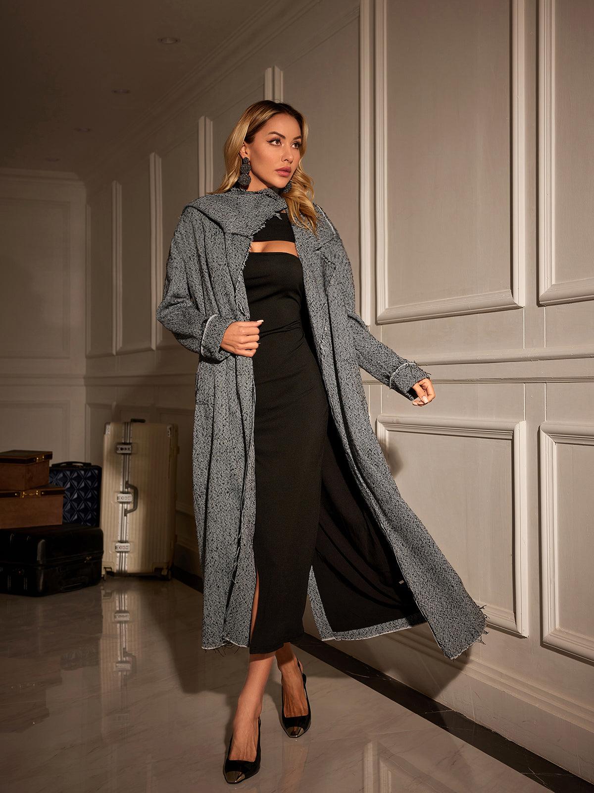 Mikael Yakalı Balık Sırtı Palto