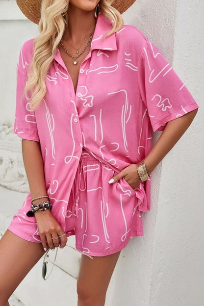 Baskılı Kısa Takım