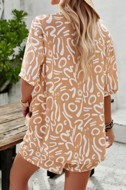 Baskılı Kısa Takım