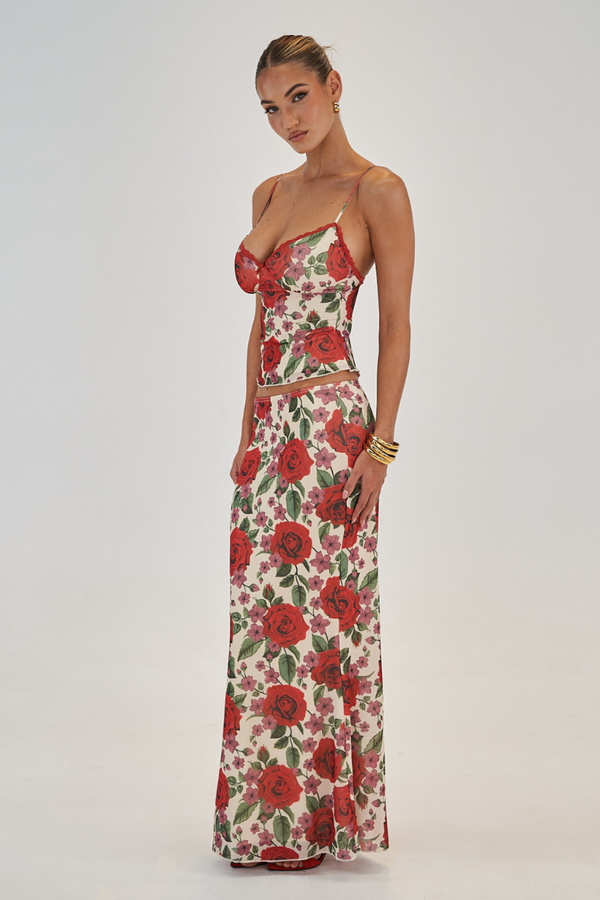 Pelagie Spagetti Gül Etek Takımı