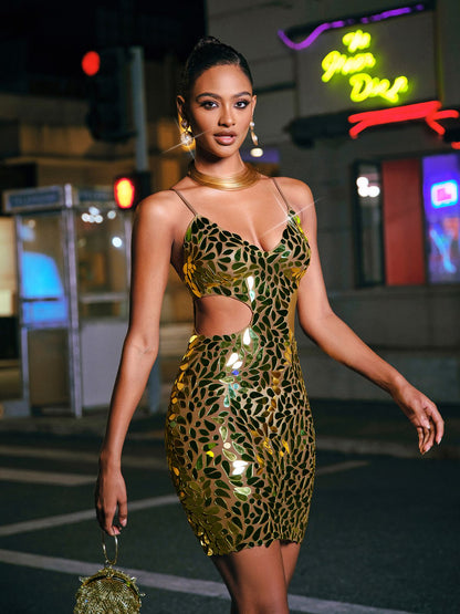 Pennie İnce Kesim Akrilik Mini Elbise