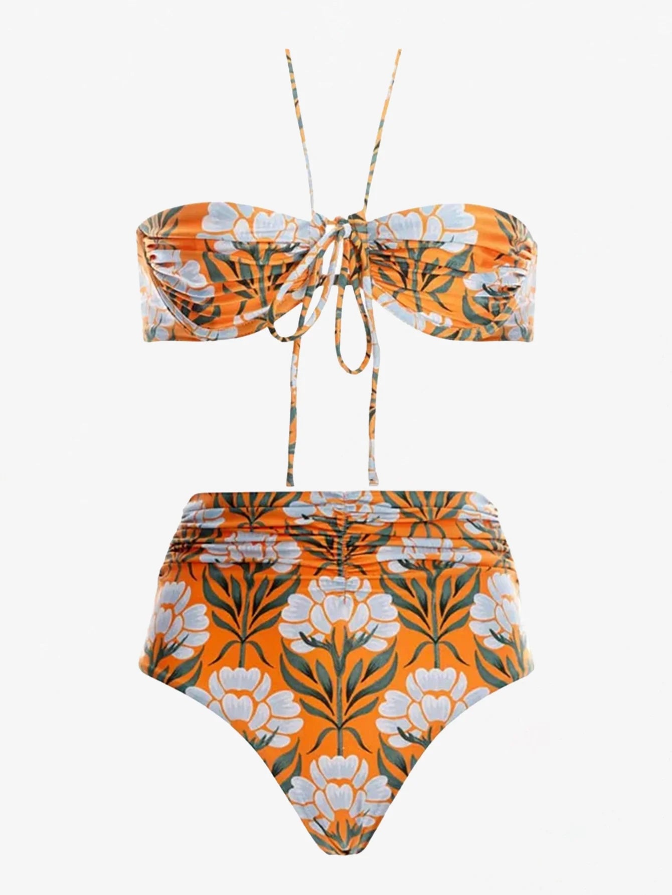 Tropikal Çiçekli Bikini