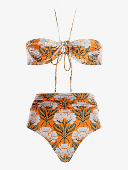 Tropikal Çiçekli Bikini
