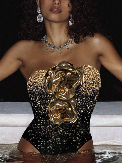 Lüks Çiçek Süslü Mayo