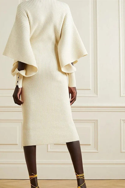 Sienna – Cut-Out Midi Örgü Elbise