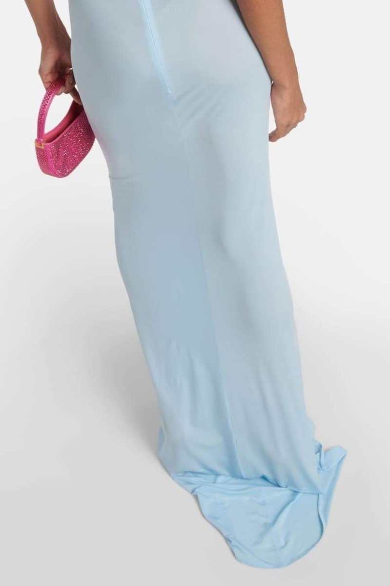 Alexia Boyundan Bağlamalı Çiçek Aplikeli Maxi Elbise