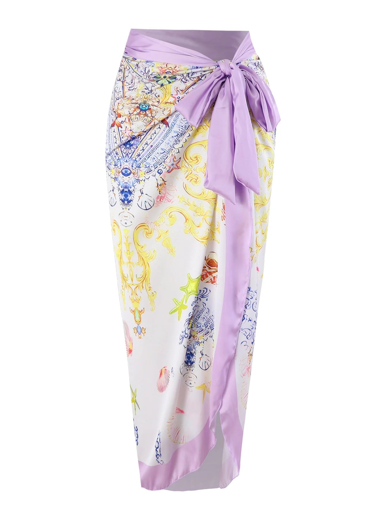 Lavanta Çiçekli Mayo İki Parça Set