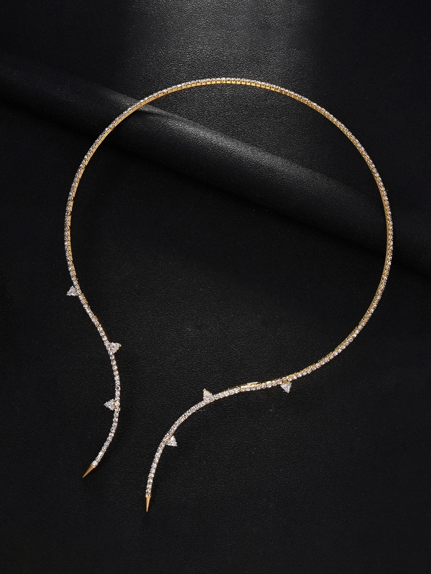 Basit Yapay Elmas Kolye