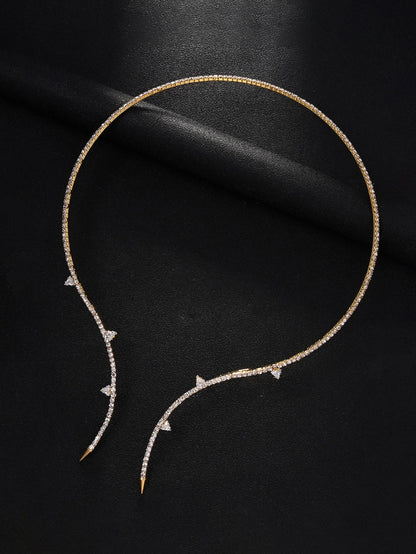 Basit Yapay Elmas Kolye