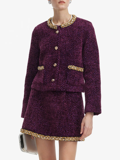 İnci Süslemeli İki Parçalı Takım Seti