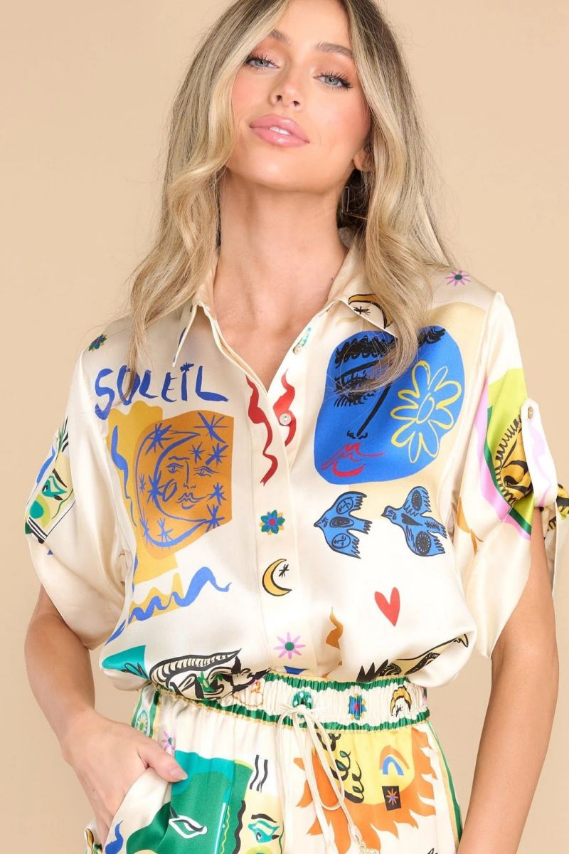 Büyük Beden Filişi Desenli Gömlek Pantolon Takımı