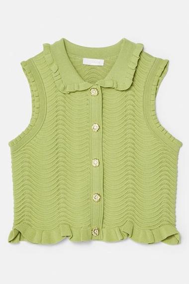 Elvira Fırfırlı Örme Etek Takımı