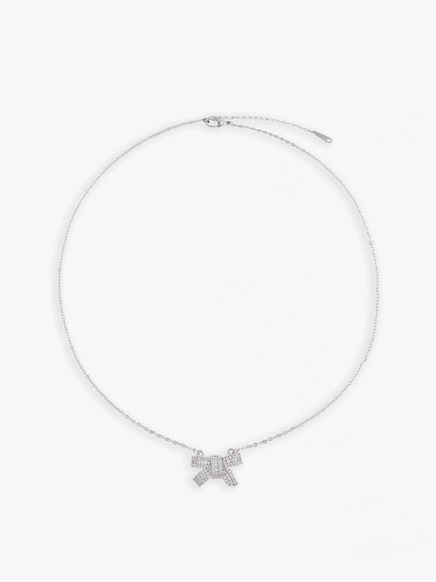 Fiyonk Şeklinde Gümüş Kolye