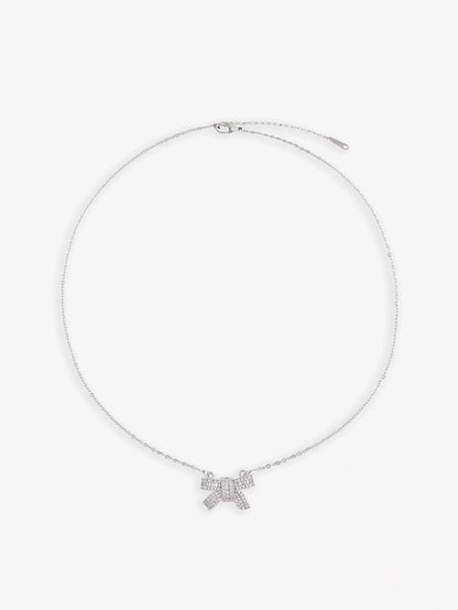 Fiyonk Şeklinde Gümüş Kolye