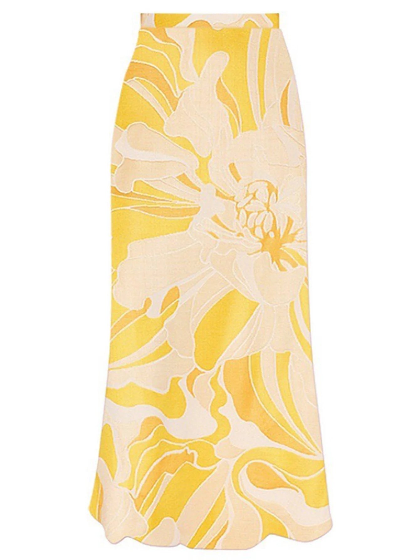 Çiçek Tek Renk Tek Parça Mayo Ve Etek Takımı