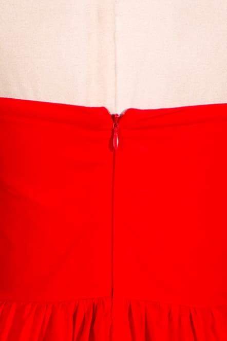 Frederica Flower Straplez Uzun Elbise