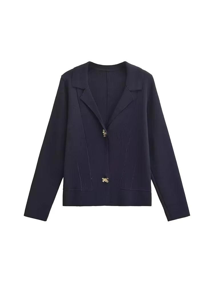 Leo -Metal Düğmeli Kazak