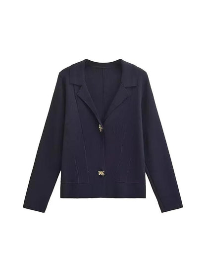 Leo -Metal Düğmeli Kazak