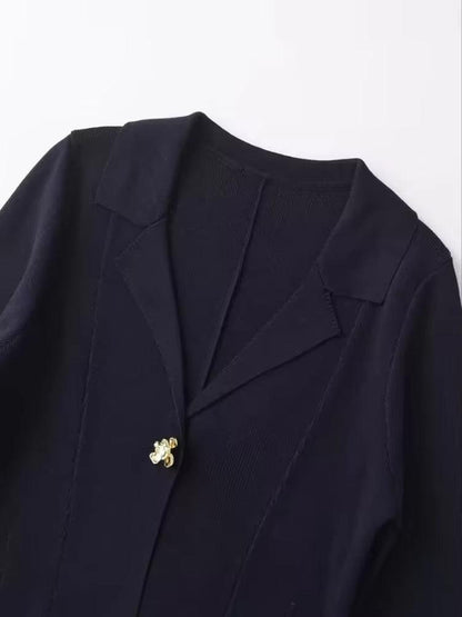 Leo -Metal Düğmeli Kazak