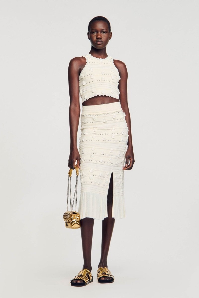 Julia Süslü Hollow Out Örgü Seti