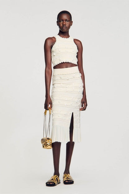 Julia Süslü Hollow Out Örgü Seti