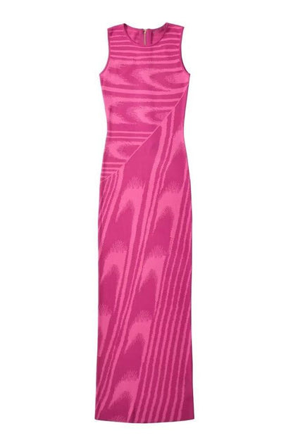 Kailani Yuvarlak Yaka Örme Uzun Elbise