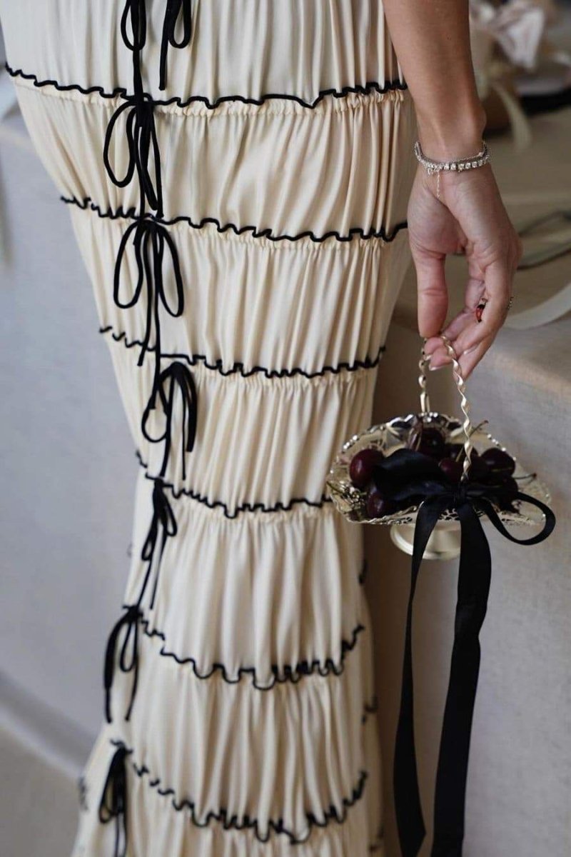 Melissa Fırfırlı Tünel Uzun Elbise