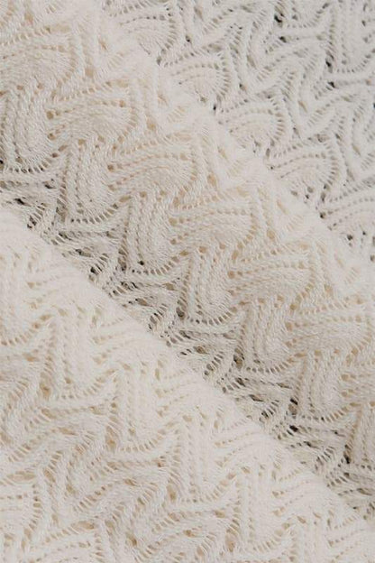 Muriel Fırfırlı Kesikli Örme Uzun Elbise