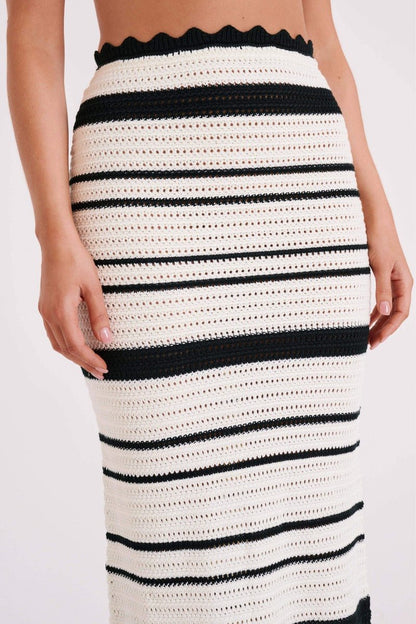 Sandra Tığ İşi Çizgili Takım