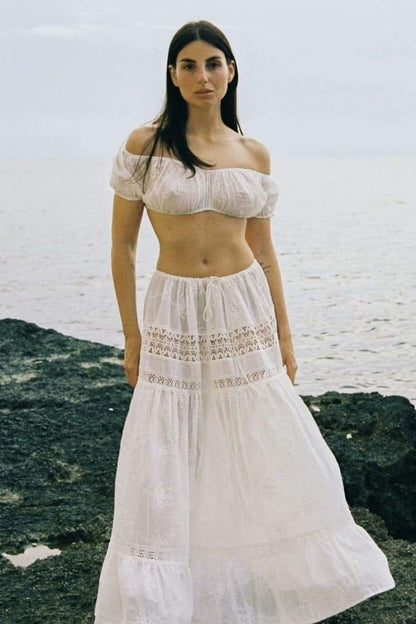 Vera İşlemeli Dantel Takım