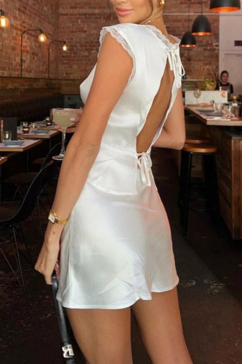 Dantelli Saten Etek Takımı